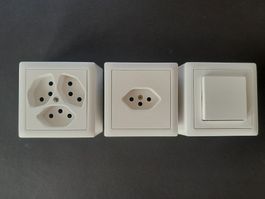Hager kallystoSteckdosen/Schalter Sortiment, Aufputz