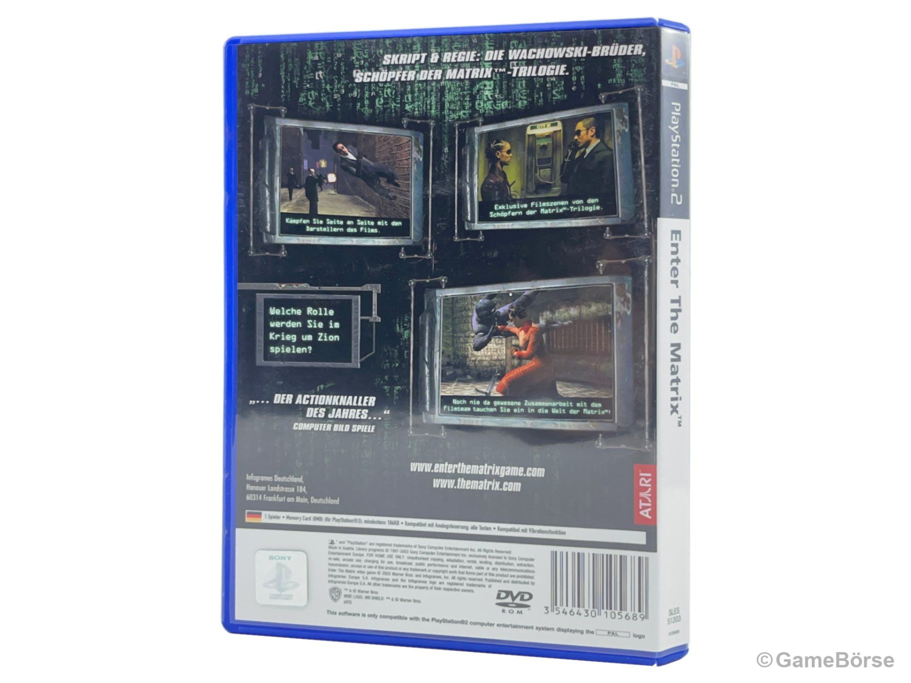 Sony Spiele: PS2 Enter The Matrix – Gebraucht aus Stettfurt von GameBoerse 1