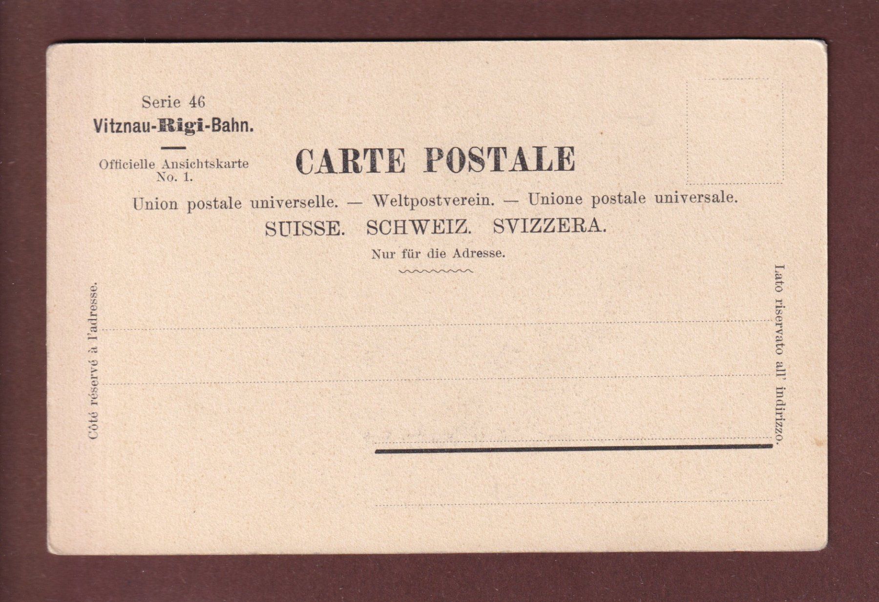 Cartoline postali: LUZERN mit Rigi – Usato da Pully venduto da nicecards 1