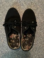 Schwarze Stoffschuhe, Grösse 39