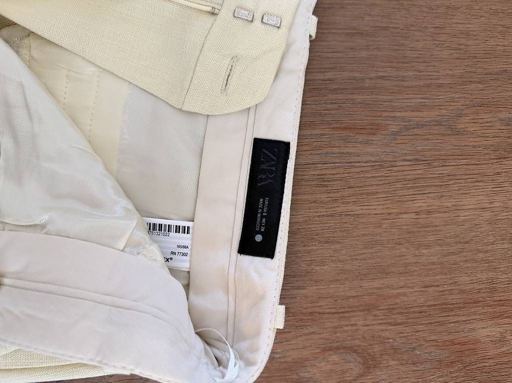 Zara Pantaloni: Zara Gelbe Stoffhose – Nuovo (secondo la descrizione) da Staufen venduto da am_clothing 2