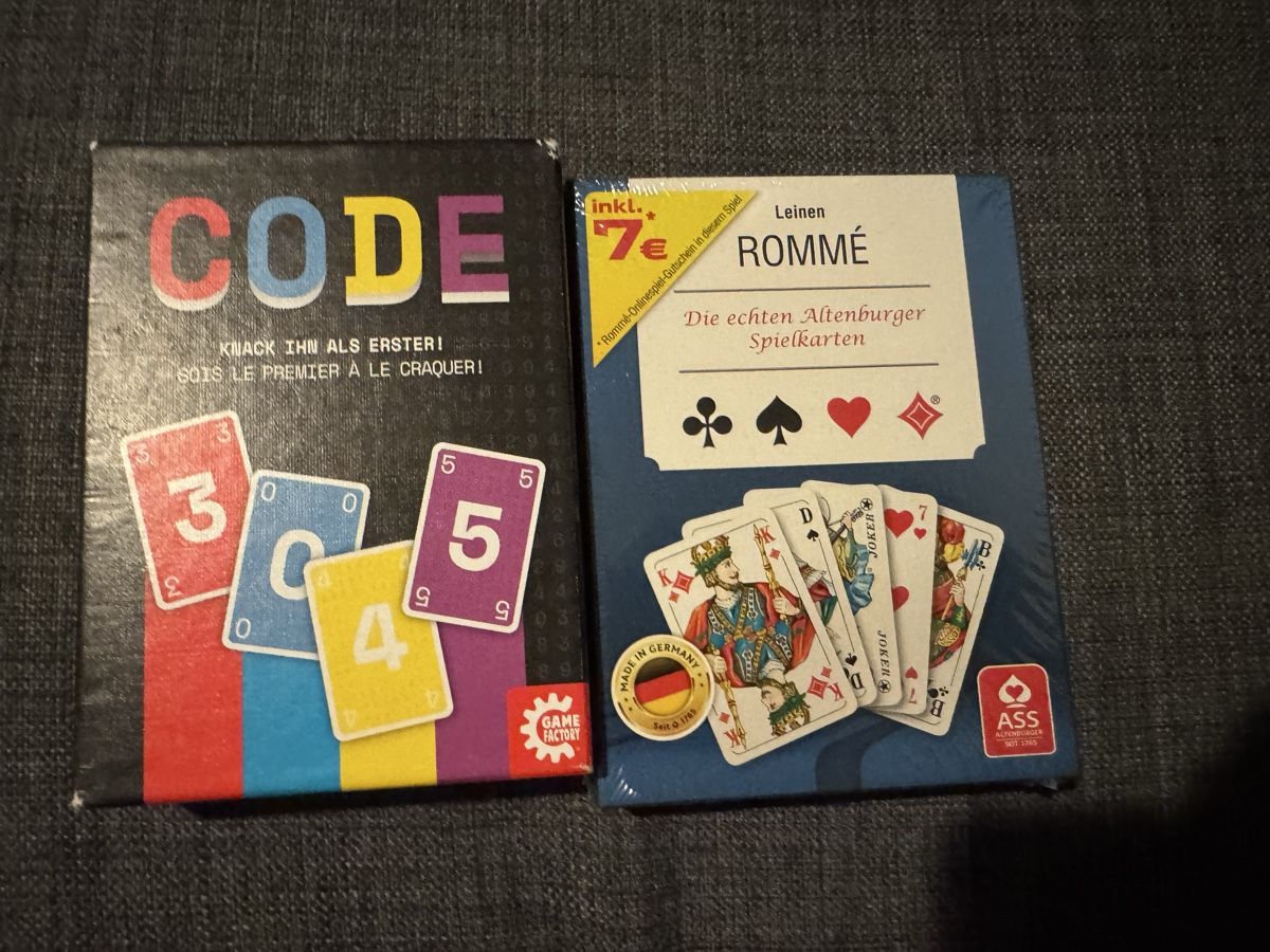 Giochi: CODE & Leinen Rommé Kartenspiele - Spielspass  – Nuovo (secondo la descrizione) da Schaffhausen venduto da Naki16