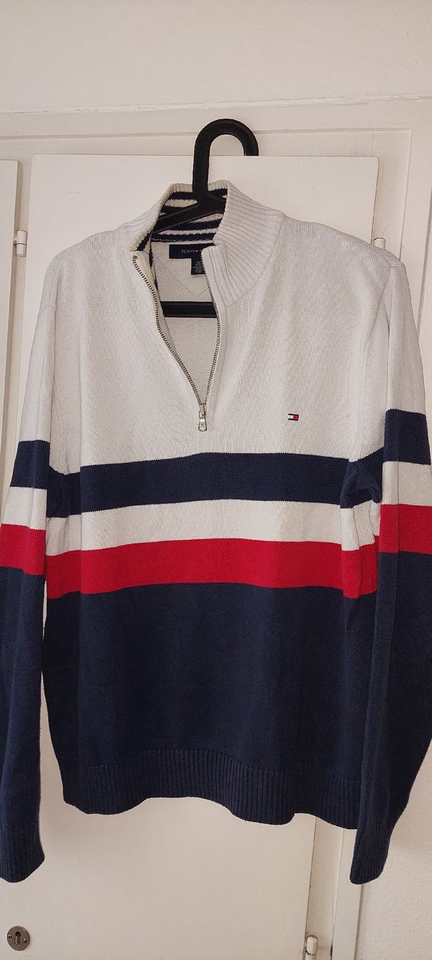 Tommy Hilfiger Maglioni & Felpe: TOMMY HILFIGER S PULLOVER AVEC ZIP style VINTAGE – Usato da Orpund venduto da Biennerome 1