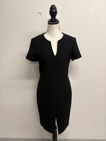 SET Etuikleid Gr. 36 schwarz Kleid kurzarm knielang
