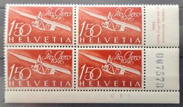 Flugpost F41 Viererblock postfrisch