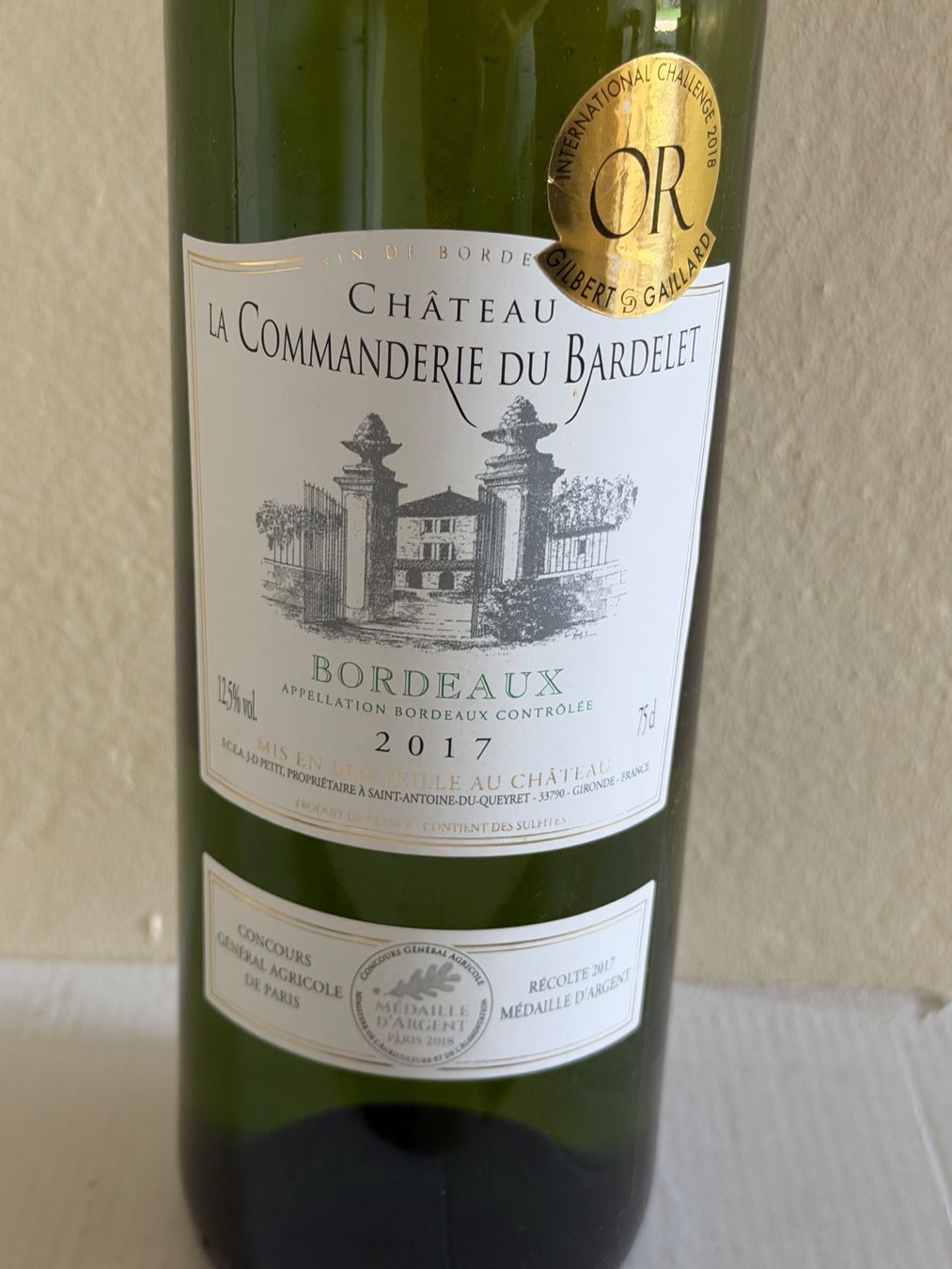 Vino: BORDEAUX BLANC Château La Commanderie du Bardelet 2017 – Nuovo (secondo la descrizione) da Roche VD venduto da luc_jwm5 1