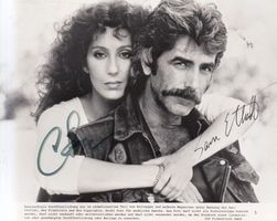 Cher + Sam Elliott - altes, orig. sign. Grossfoto