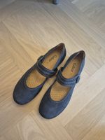 Gabor Damenschuhe Leder Nubuk blau Grösse 40.5 Neuwertig