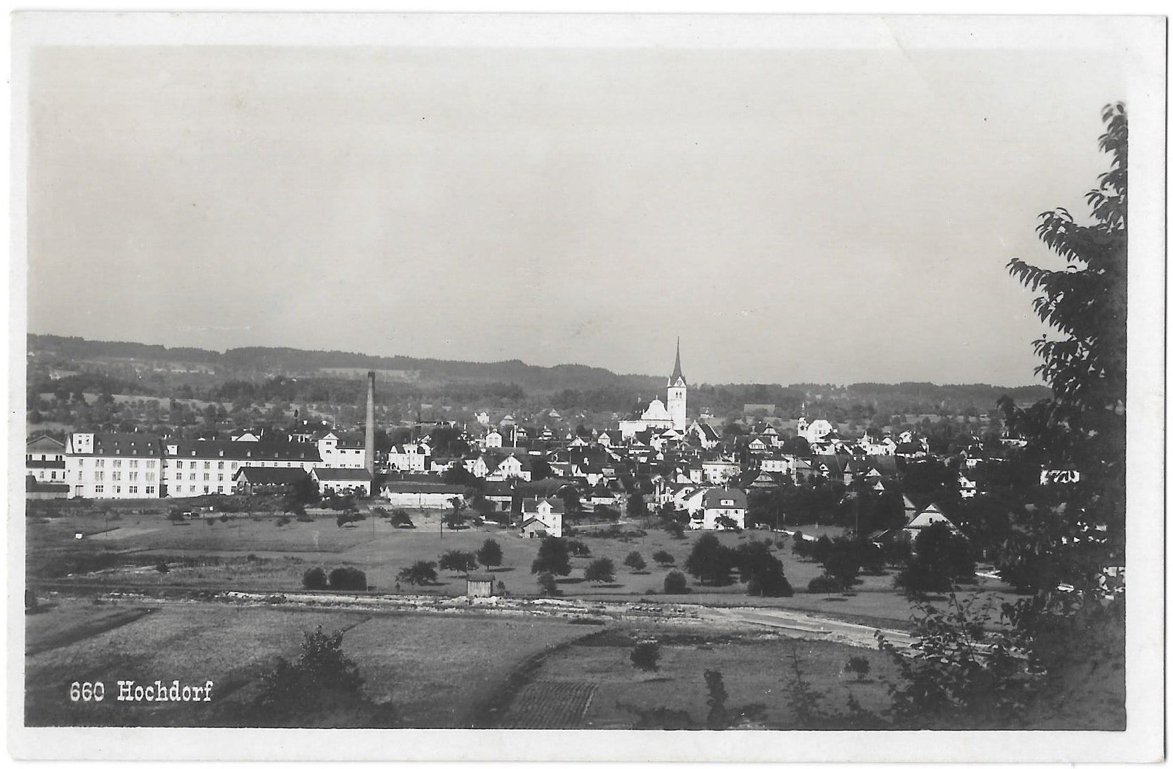 Cartoline postali: Hochdorf Gesamtansicht – Usato da Olten venduto da clotaldi