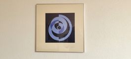 Werner Mühlemann – Geometrische Lithografie (50x50 cm), sign