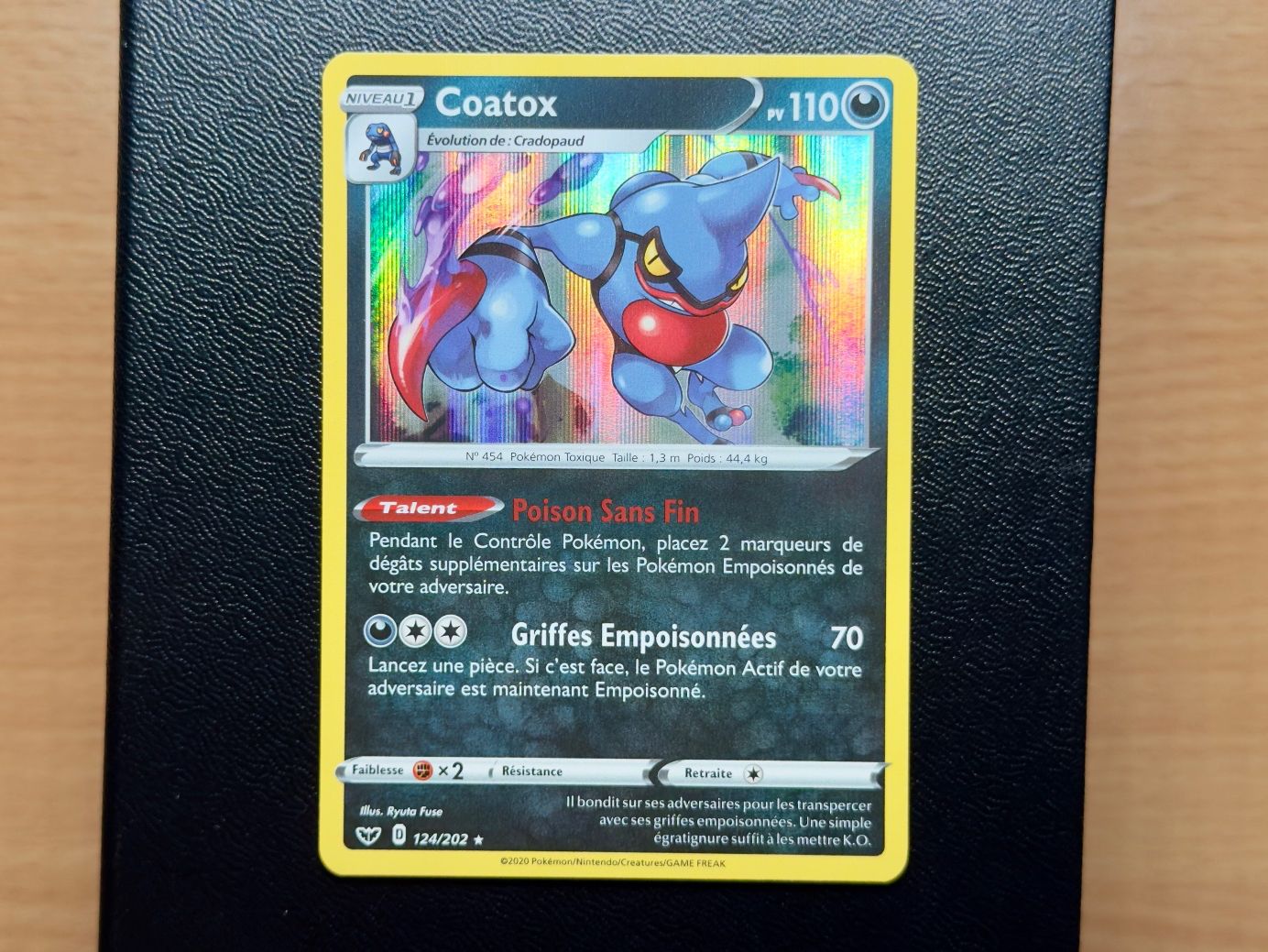 Pokémon Carte collezionabili: Coatox HOLO (124/202) - Épée et bouclier - SSH FR – Usato da Chézard-St-Martin venduto da Kro_Cards