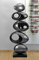 Design-Balance-Skulptur Silber