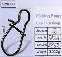 Terminal Tackle Fast Duo Lock Snap #000 25 Stk.