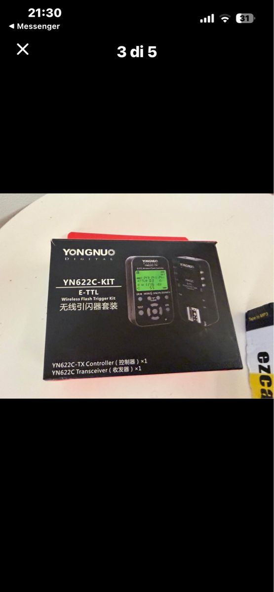 Blitze: Yongnuo YN622C-KIT E-TTL Wireless Flash Trigger Kit – Gebraucht aus Chiasso von fairy81