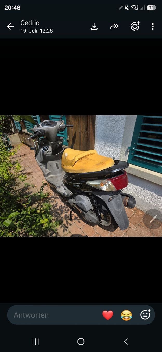 Yamaha Strasse: Roller  lauft kein mfk mehr – Gebraucht aus Dachsen von ott_86ff