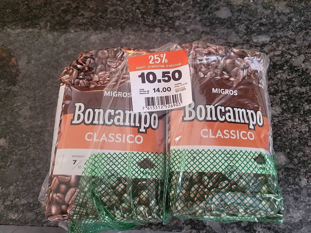 Migros Cibi & Specialità: Boncampo Classico Kaffee – Nuovo e nell'imballaggio originale da Ried-Muotathal venduto da Romero16