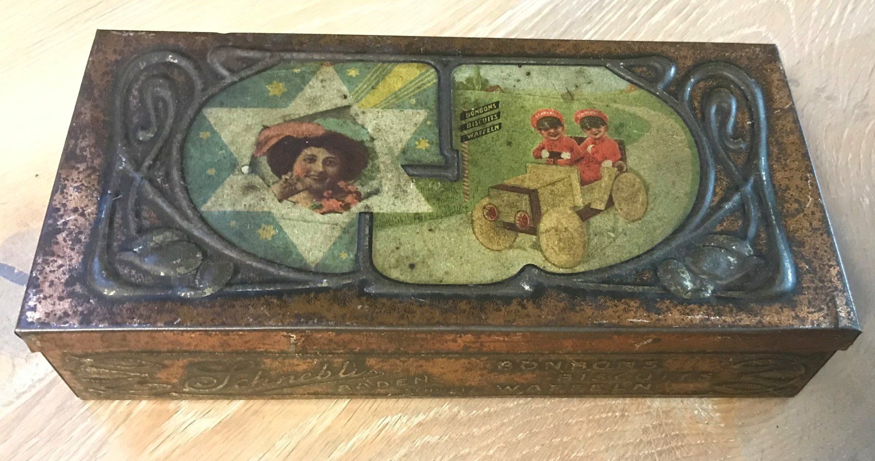 Dosen: Antike Blechdose Schnebli Baden ca. 1900 - 1920 – Gebraucht aus Rothrist von Luckywinner 8