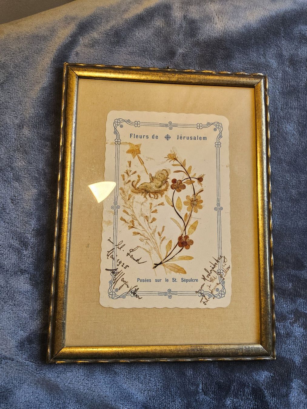Foto & Immagini: Antikes Jerusalem Blumenbild im Rahmen 1925 Datiert – Usato da Zürich venduto da Aleick 5