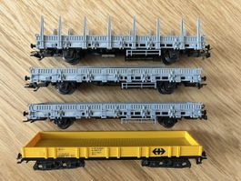 Konvolut SBB Flachwagen Märklin