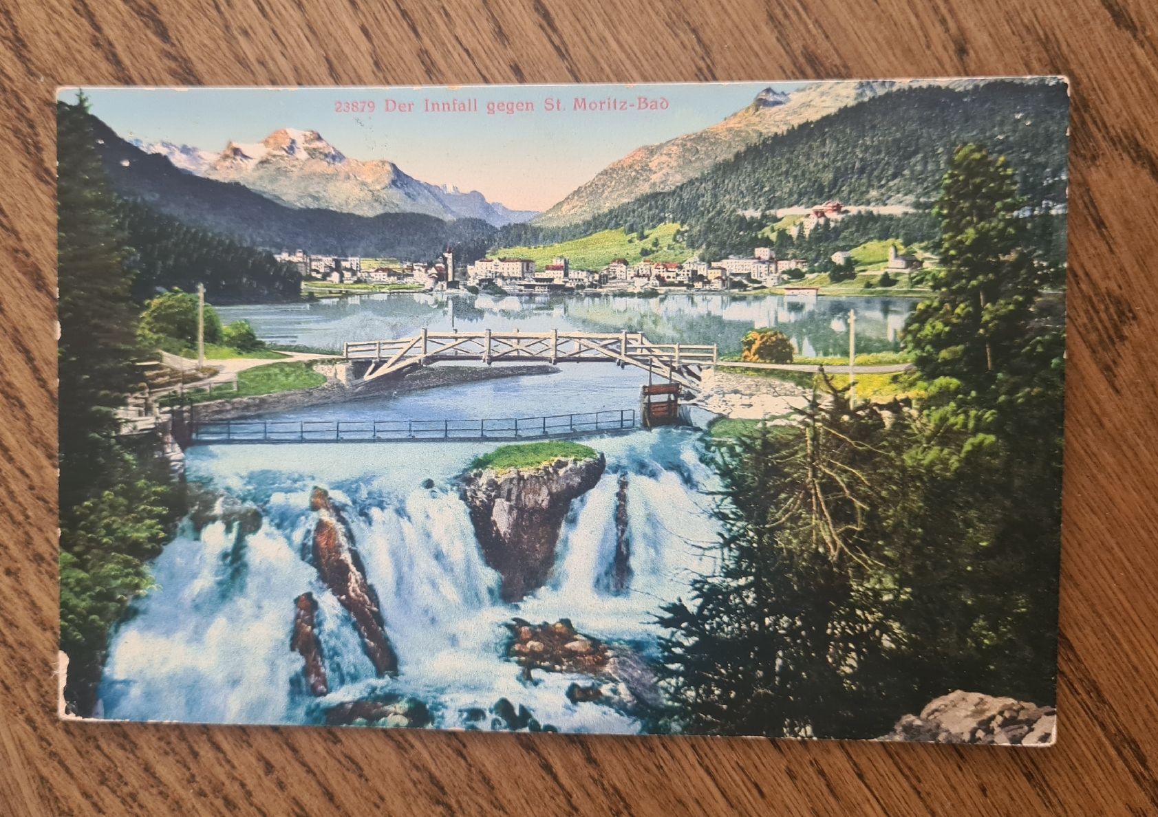 Cartoline postali: Innfall gegen St. Moritz-Bad 1919 – Usato da Ebikon venduto da Donar50