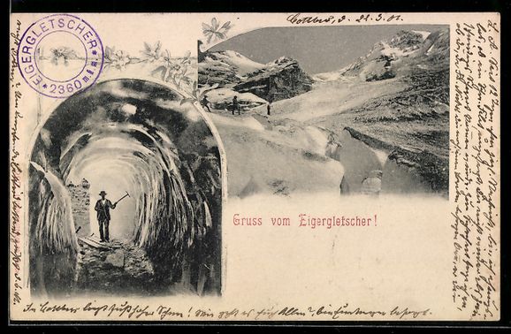 Cartes postales: Eigergletscher, Blick in die Höhle, Ort – D'occasion à Berlin par bartko-reher