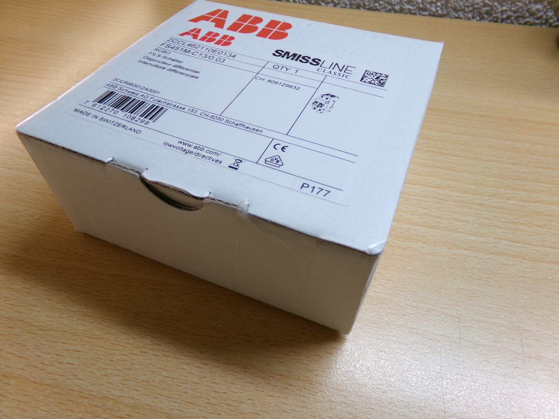 ABB Schalter: FI-LS C13 30mA ABB-smissline – Neu und originalverpackt aus Hombrechtikon von HGK50 2