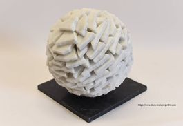 Sculpture en Marbre Blanc - Statue - Décoration Maison