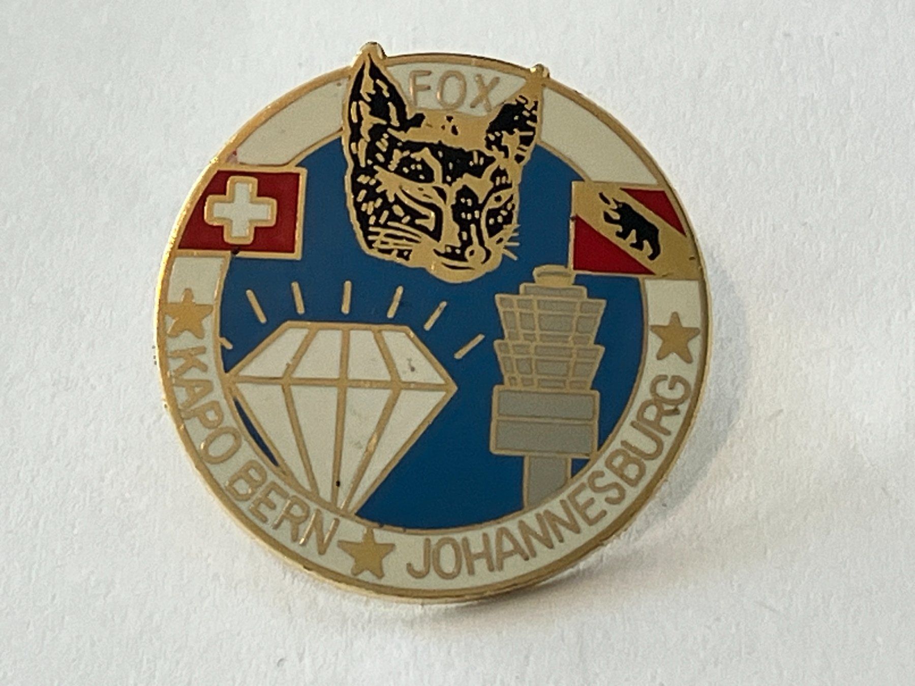 Plaketten & Abzeichen: 1 Pin Fox Kapo Bern – Gebraucht aus Basel von djwwpp