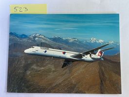 Postkarte Crossair McDonnell Douglas MD-82 Flugzeug 523