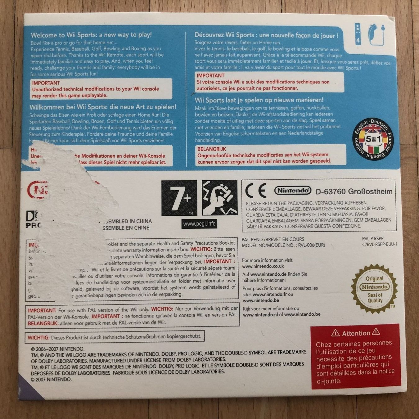 Nintendo Spiele: Wii Sports – Gebraucht aus Nussbaumen AG von Pika-Shop 1
