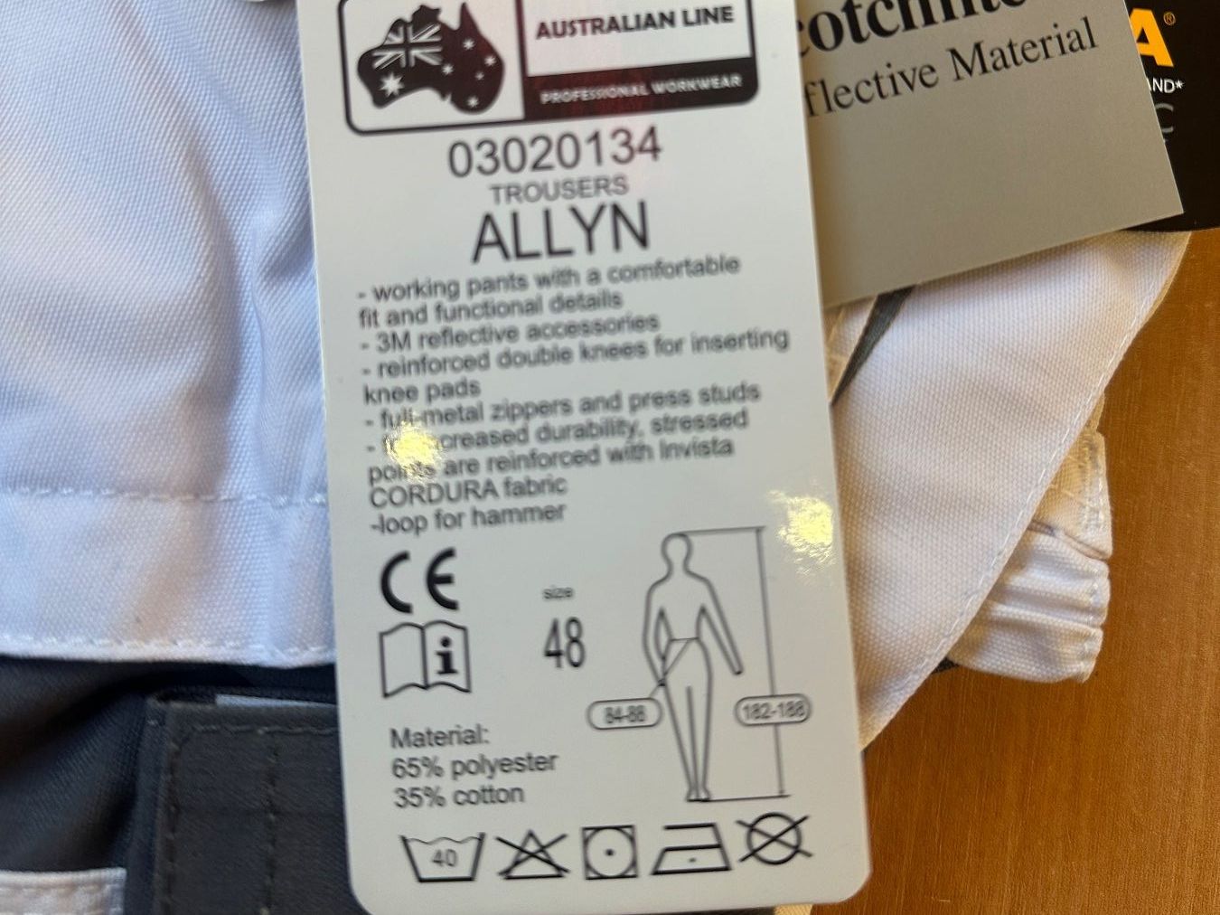 Pantaloni: Herren-Arbeitshose mit elastischem Bund Grösse 48 – Nuovo e nell'imballaggio originale da Uetendorf venduto da Revotool 3
