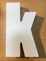 K - Buchstabe aus Holz, Dekoration
