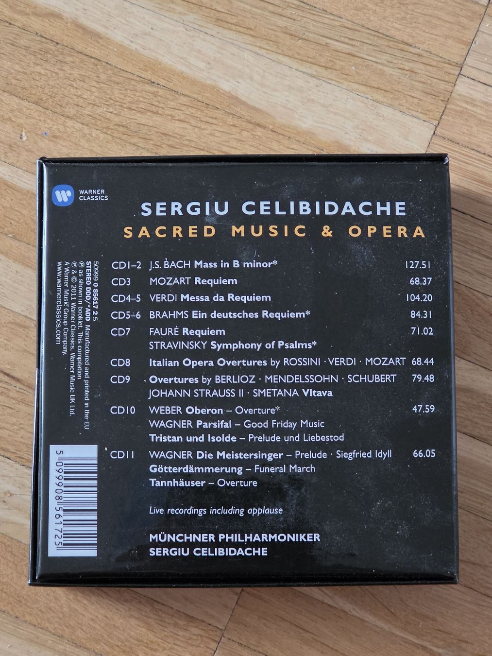 CD: CD-Box: Celibidache Sacred Music & Opera 11 CDs – Usato da Aesch BL venduto da immon 1