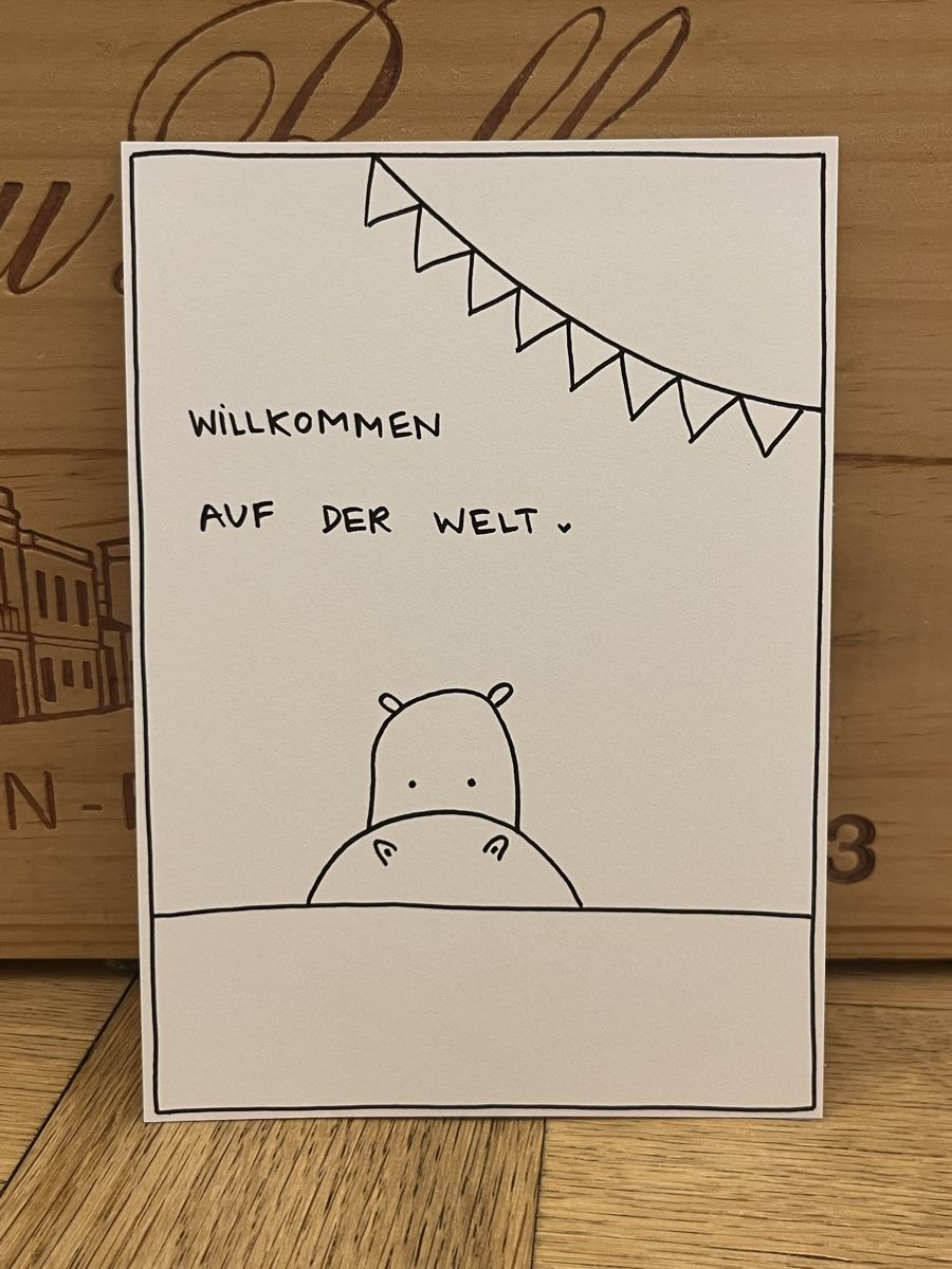 Cartes: Geburtskarte Hippo – Neuf (Voir description) à Luzern par Elsa.Schweiz