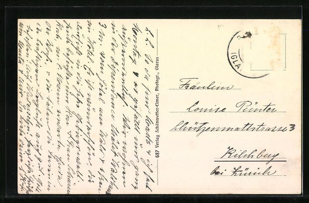 Cartoline postali: AK Braunwald, Hotel Alpenblick – Usato da Berlin venduto da bartko-reher 1