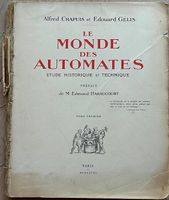 Le Monde des Automates - Tome Premier - Alfred Chapuis