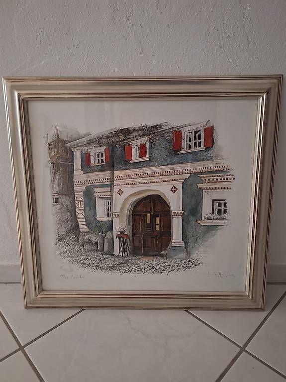 Grafica & Litografie: Original Steindruck Bild von Walter Dick – Usato da Kirchberg SG venduto da heidi.fierz50