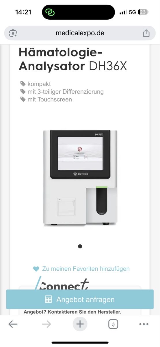 Attrezzature mediche: Hämatologie-Analysegeräte/ Labor – Usato da Regensdorf venduto da Ksam01