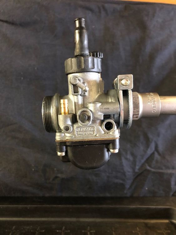 Carburatore Dell'Orto PHBG 19 CS, Montaggio Rigido, Con Olio E Starter Manuale, Per Moto 50, Riferimento 2575