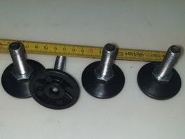 4 Stk. Möbelfüsse/Nivilierfüsse, neuwertig, M12 x 45mm lang