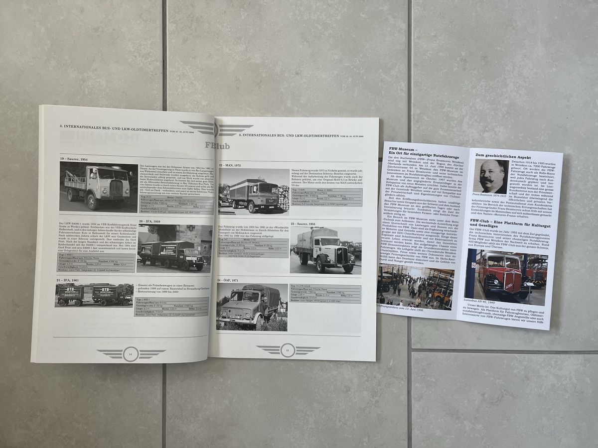 FBW Documenti: Prospekte FBW – Nuovo (secondo la descrizione) da Dintikon venduto da Redgar58 1