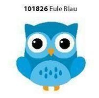 Konturenteppich - EULE - BLAU