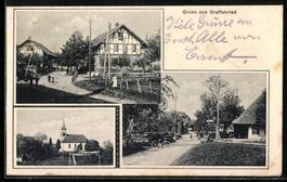 Grafenried, Ortspartie mit Wohngebäuden