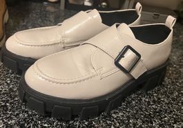 Trendige Chunky Loafer in Creme-Weiss, Grösse 38, neuwertig!