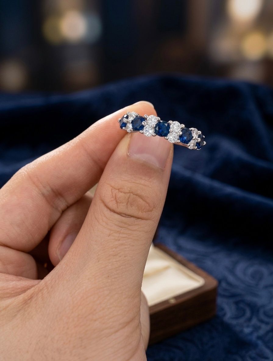 Anelli: Bague Bleu Prisme – Nuovo e nell'imballaggio originale da St-Maurice venduto da Sandrinette123 1