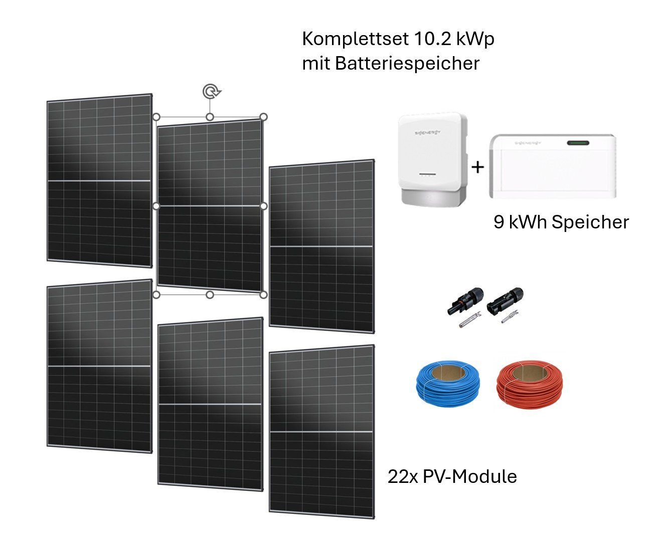 Dispositivi a energia solare: Photovoltaik - / Solaranlage 10.2kWp AIKO Solar 465Wp Module – Nuovo e nell'imballaggio originale da Hosenruck venduto da Gfaster0