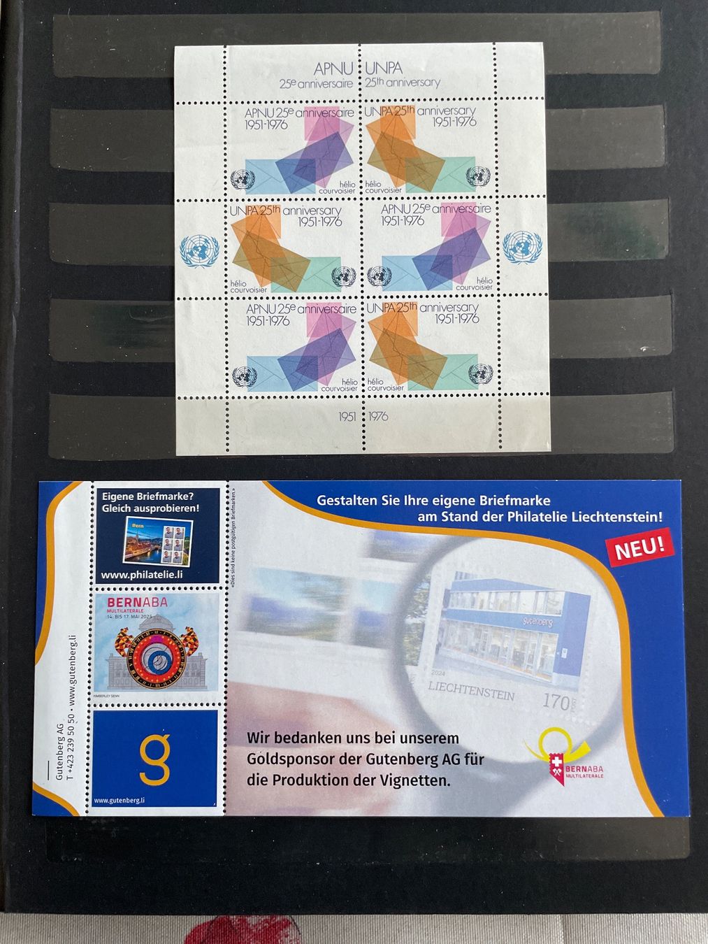 Tutti i francobolli: 28 vignettes / blocs thème philatélie – Usato da Bôle venduto da Frouz 3