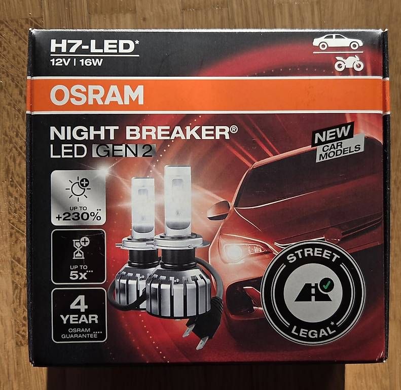 Tutti pezzi di ricambio auto: OSRAM NIGHT BREAKER H7-LED GEN2 – Usato da Zürich venduto da zor_grs5