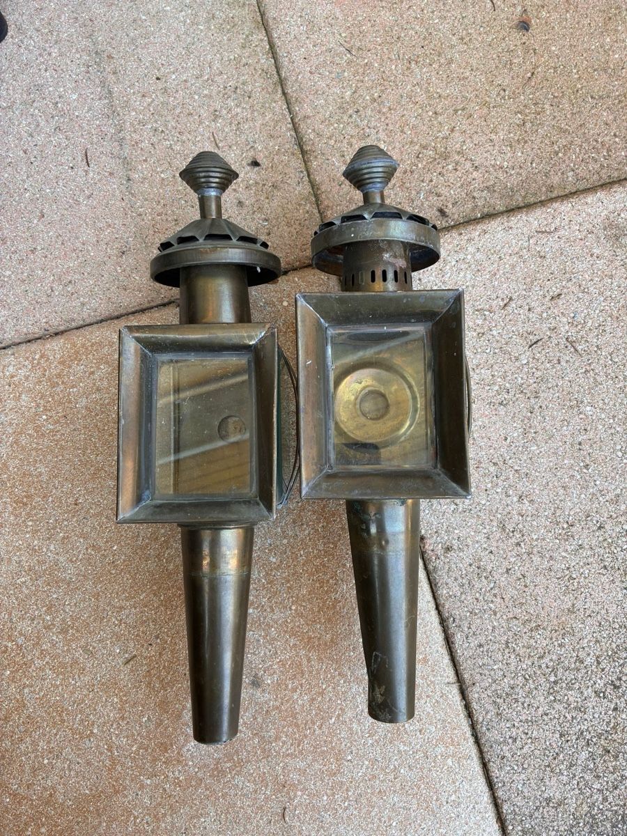 Lanterne:  Kutschenlaternen, Messing,  – Usato da Studen BE venduto da eli11303