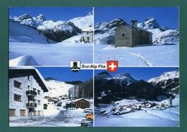 Sur - Alp Flix, 4 Ansichten, ungelaufen, Grossformat